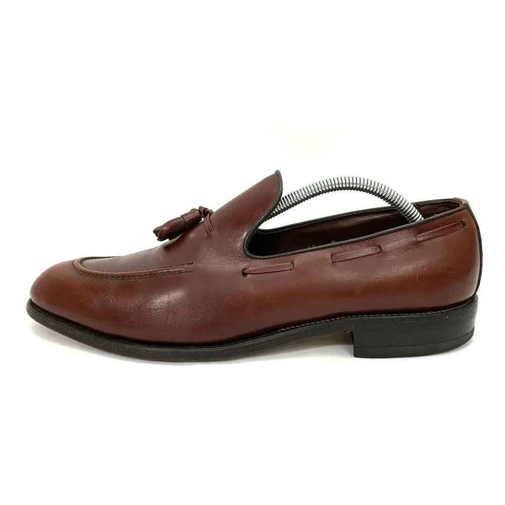 VNTG ALLEN EDMONDS SARATOGA Dress Tasseled Loafers, 95710, Cognac U.S. 10B COMB.